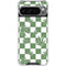Marijuana Green Checkered Google Pixel 10 Pro XL Clear Case